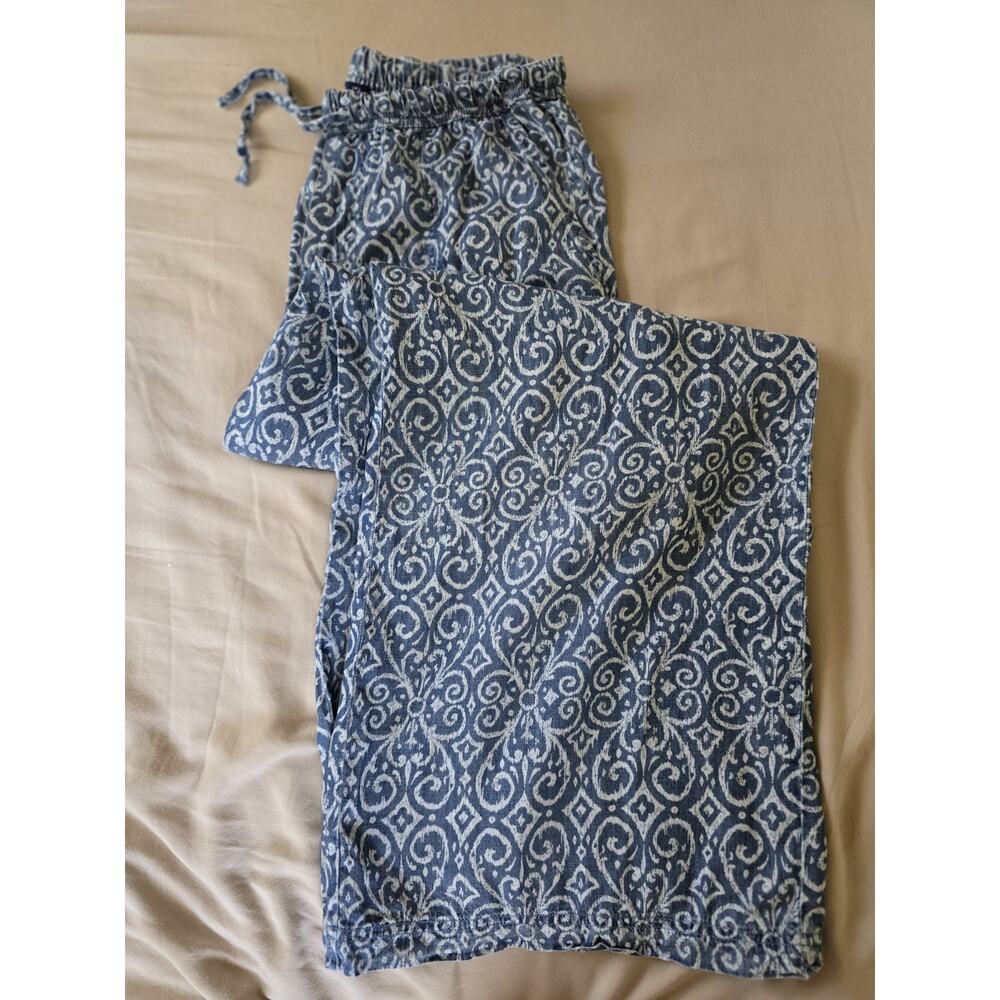 Splendid Women's Casual Light Weight Chambray Wide-Leg Pants XS print pattern